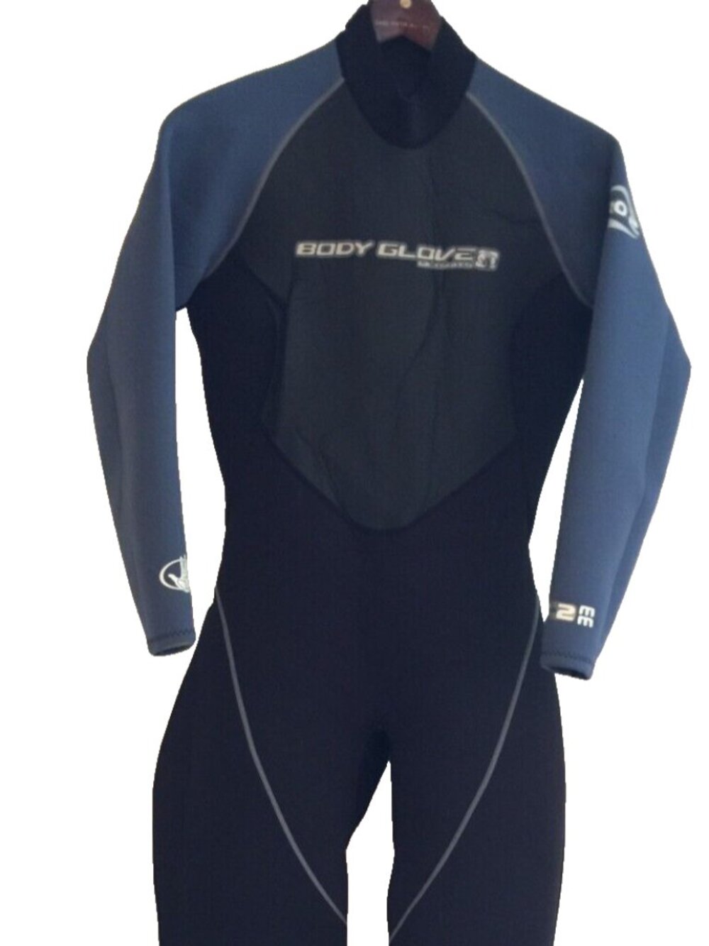 BODY GLOVE FULL PRO 2 3/2mm FULL SUIT WETSUIT WOMENS 13/14 BLACK BLUE NEOPRENE